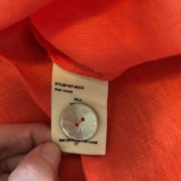 NWT Movint : Orange Linen Skirt - XS - Picture 5 of 10